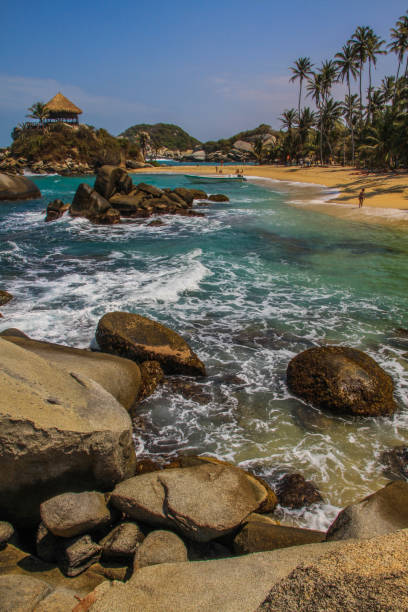 istock Beach hut at Tayrona National Park, Colombia 1213459147