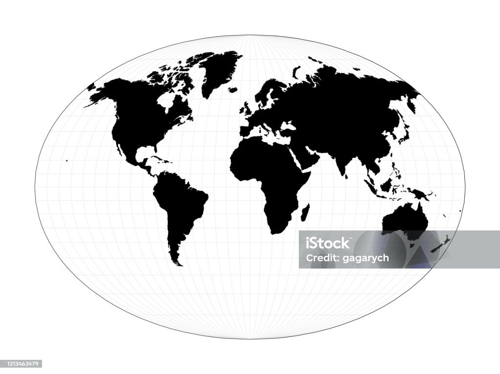 World Mappoint Shape World Shape Stock Illustration - Download Image Now - Adventure, Africa ...