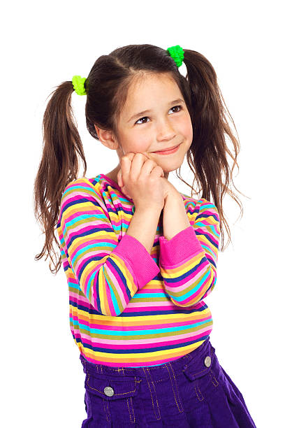 istock Dreaming little girl looking away 121346554