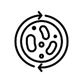 istock probiotic icon vector. Isolated contour symbol illustration 1213467627