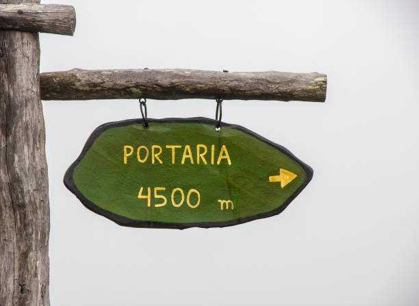 istock Information sign with the words: concierge 4500 meters 1213474609
