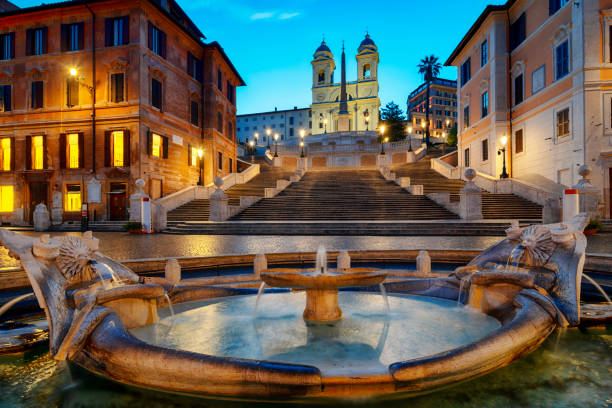 istock Barcaccia Fountain in The Spanish Steps 1213479036