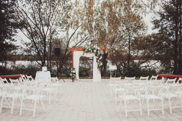 istock Wedding arch outdoors. 1213483720