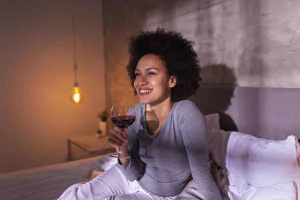 istock Woman enjoying leisure time at home 1213486894