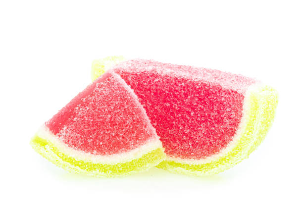 istock Jelly mixed with sugar isolated on white background. Clipping path 1213489532
