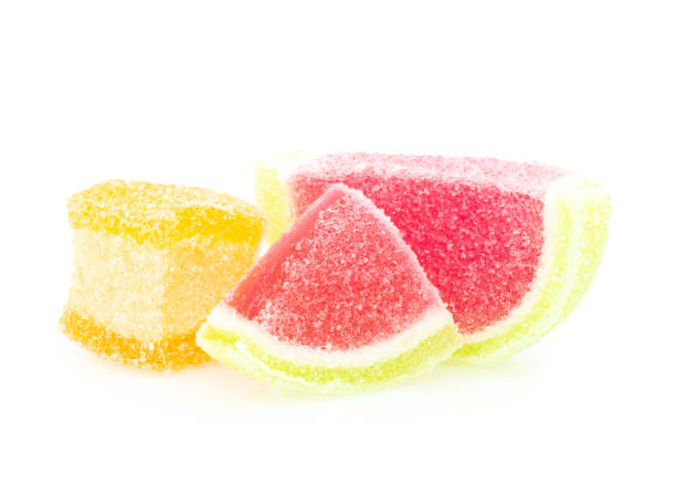 istock Jelly mixed with sugar isolated on white background. Clipping path 1213489534