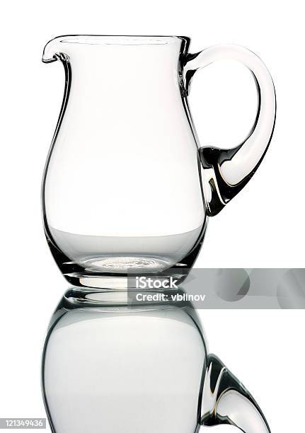 Glass Pitcher Isolated Stock Photo - Download Image Now - Color Image, Glass - Material, No People