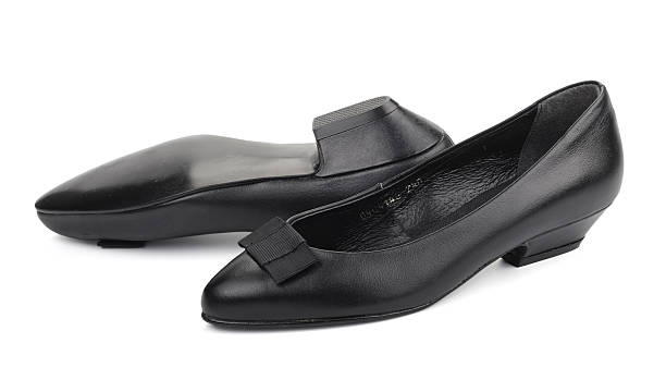 istock Black women's shoes, isolated 121349473