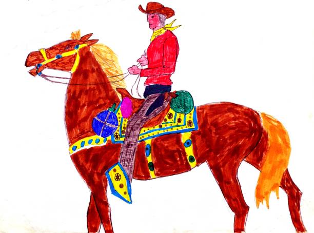 istock a cow boy with his palomino horse 1213503279