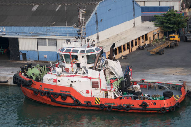 istock Rescue tug boat in Colombo port 1213506737