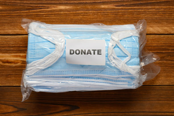 istock pack of medical face masks for donating 1213507329