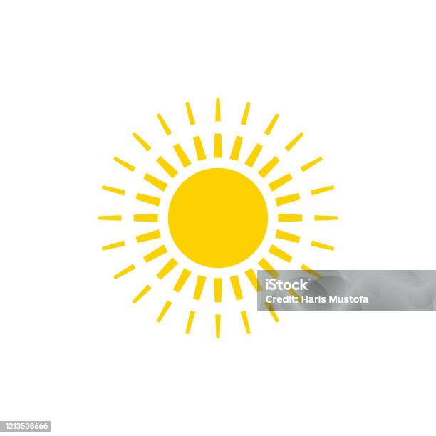 Sun Graphics Simle Sun Graphic Design Template Vector Isolated Stock Illustration ...