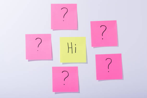 istock Communicative stickers: says “Hi”, but nobody understands 1213513355