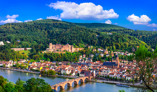 Travel and landmarks of Germany - beautiful medieval town Heidelberg