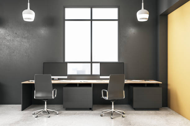istock Contemporary coworking office interior 1213520172