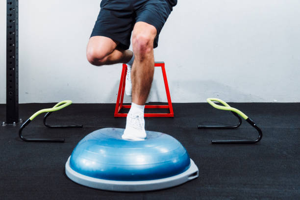 istock Balanced life: working out and healthy food 1213524582