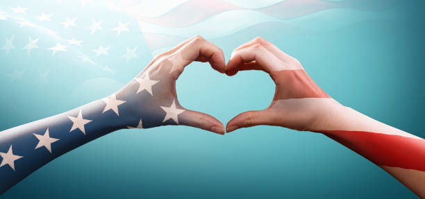 istock Happy Memorial Day with America Flag Pattern 1213524743