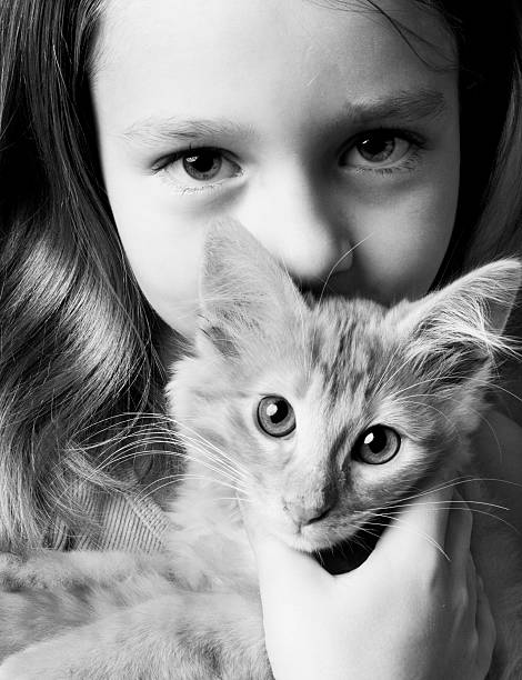 istock Little Girl Holding Her Kitty 121352706