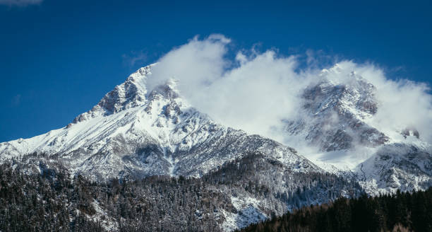 istock Snowy mountains in winter, landscape, alps, Austria 1213529143