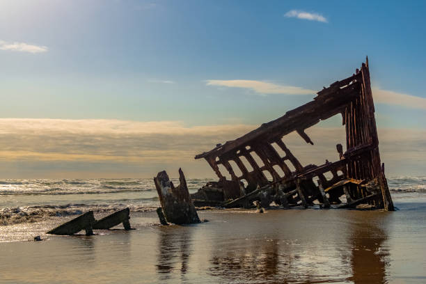 istock Peter Iderdale Shipwreck in Fort Stevens State Park on a sunny day, Pacific Coast, Astoria, Oregon, USA. 1213534723