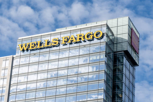 Wells Fargo office building in Atlanta, Georgia, USA. stock photo