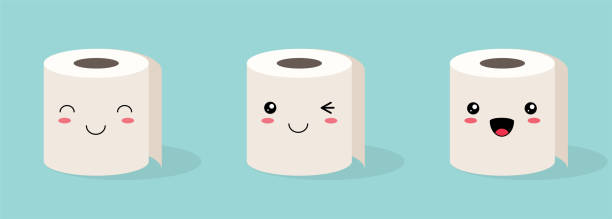 Toilet Paper Funny Cartoon Illustrations, Royalty-Free Vector Graphics &  Clip Art - iStock