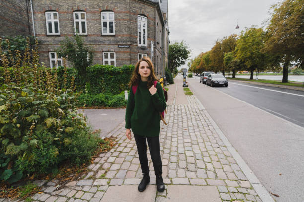 istock Woman walking in Copenhagen 1213547415