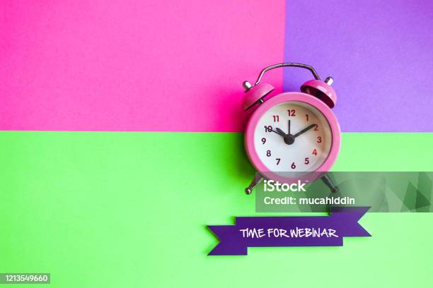 Time For Webinar Business Concept Stock Photo - Download Image Now - Replay, Education Training Class, Achievement