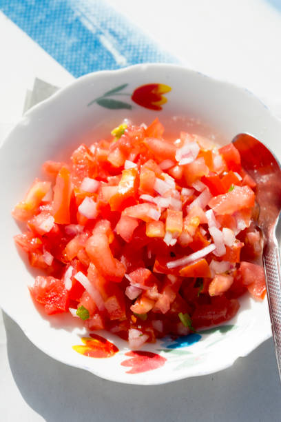 istock Traditional tomato and red onion Moroccan salad 1213550751