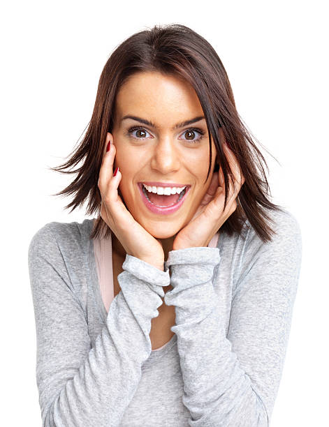 istock Excited, young woman posing 121355954