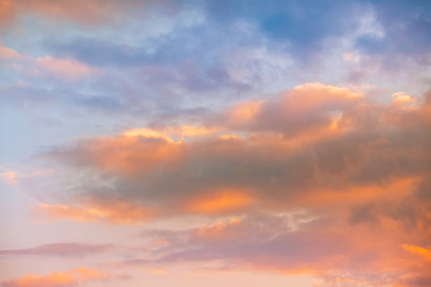 istock Beautiful colorful dark sunset sky with orange clouds. Nature sky background. 1213559646