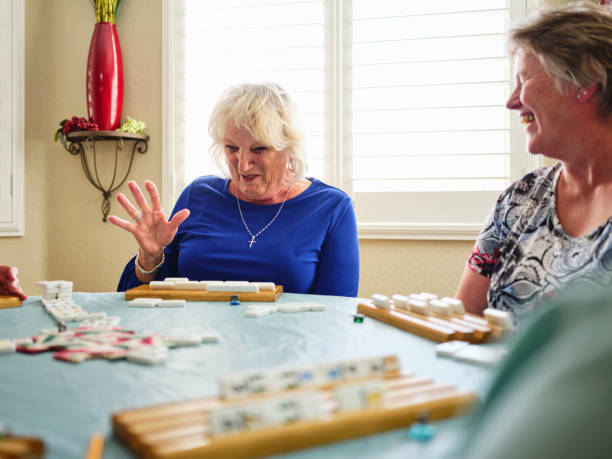 istock Senior Women Playing a Game 1213564910