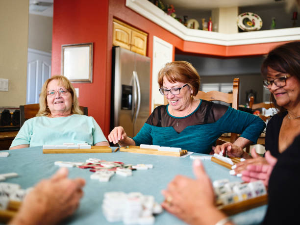 istock Senior Women Playing a Game 1213564970