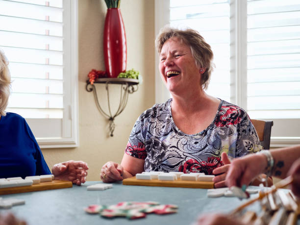 istock Senior Women Playing a Game 1213565029