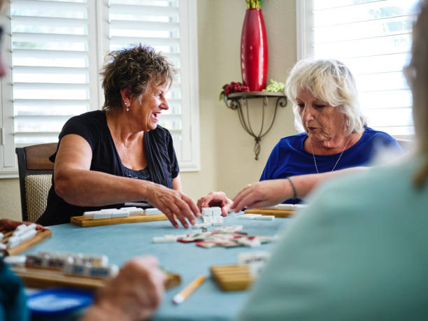 istock Senior Women Playing a Game 1213565039