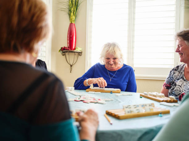 istock Senior Women Playing a Game 1213565050