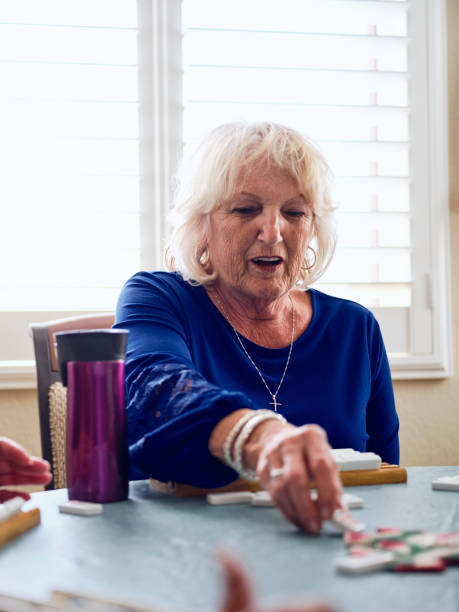 istock Senior Women Playing a Game 1213565171