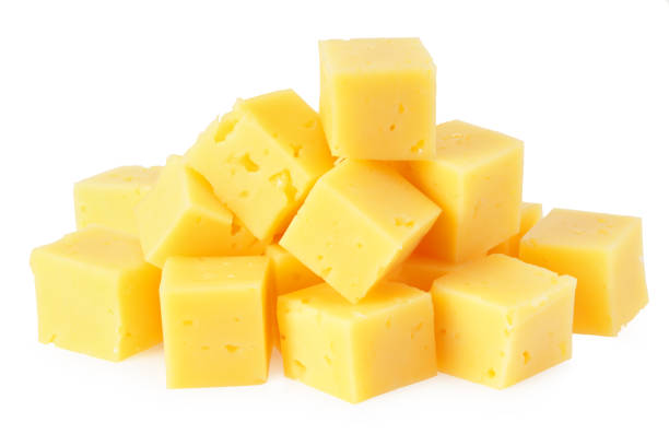 istock Cut of cheese isolated on a white background 1213566483