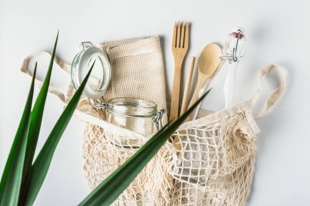 istock Zero waste, plastic-free and eco-friendly lifestyle and shopping 1213566737