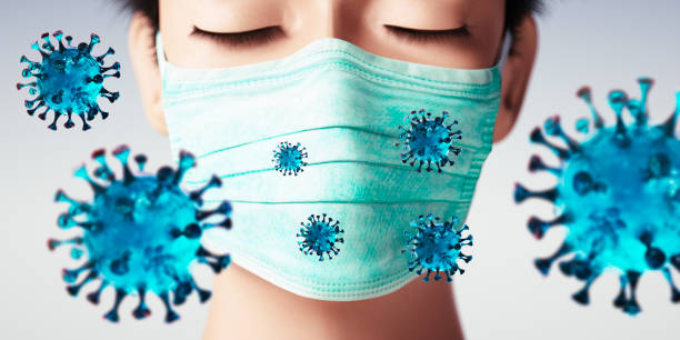 istock Virus 3d illustration with young women 1213568914