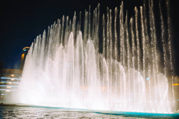 istock Dubai Dancing Fountain the wonderful evening show 1213569079