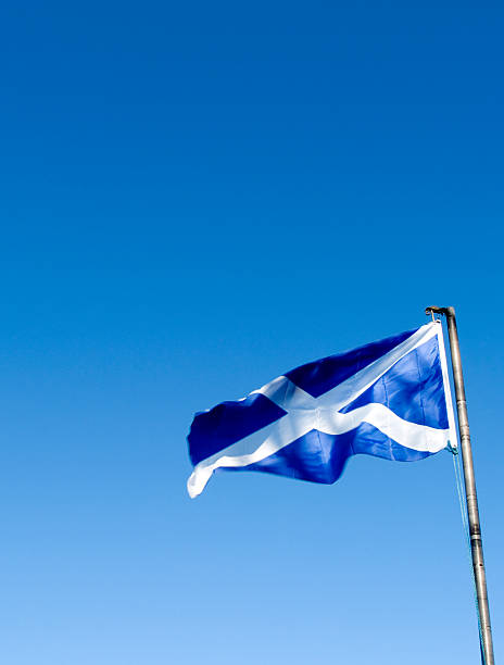 istock Scottish Saltire blowing in the wind 121356938