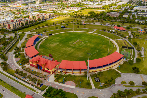 Sunrise, FL, USA - March 16, 2020: Central Broward Park Broward County Stadium
