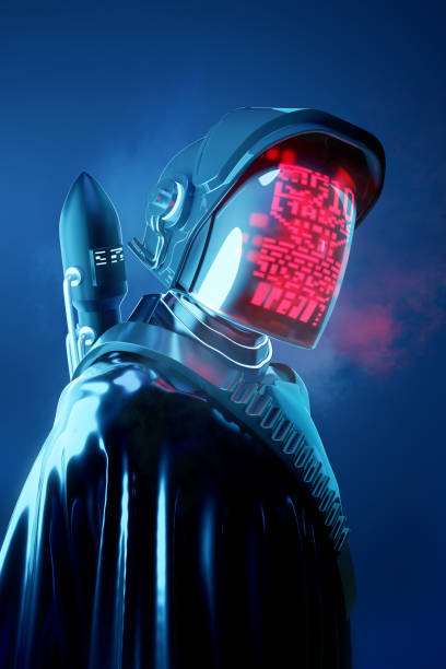 istock Strange Futuristic Spaceman 1213574762