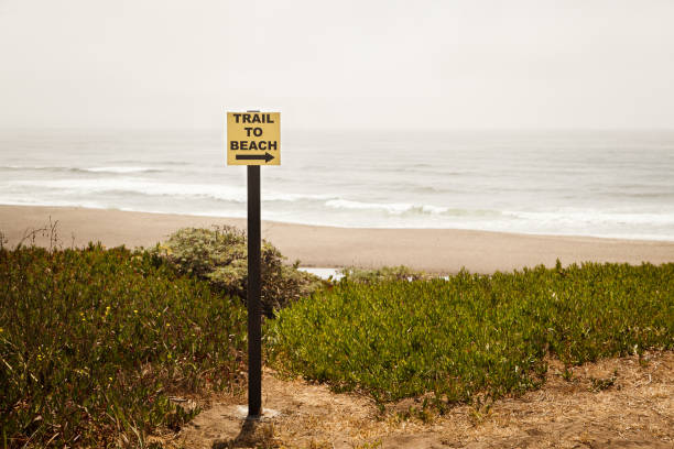 istock Trail to Beach Sign 1213576102