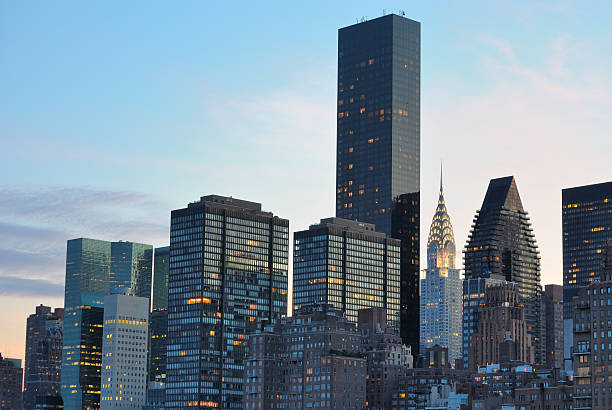 istock New York City Skyline with Chrysler Building 121357880