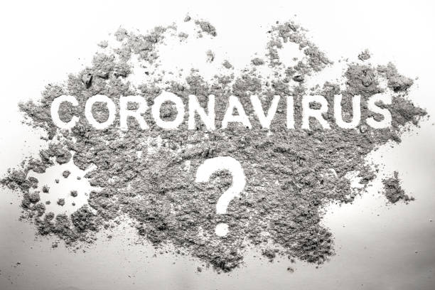 コロナウイルスに関する質問と回答,Covid-19の全ての未知の不確かな ストックフォト