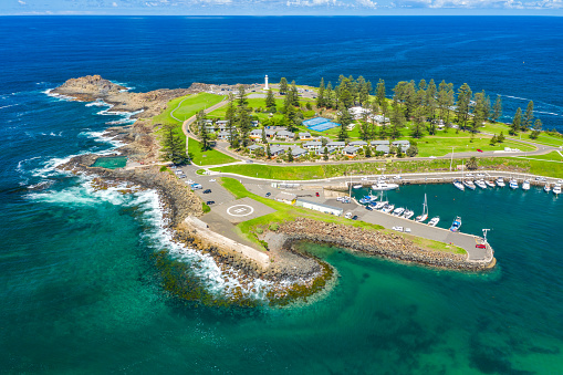 Kiama, New South Wales, Australia is a coastal town 120 kilometres south of Sydney.  Kiama is a popular tourist destination with its surfing beaches, restaurants, tidal pools and a popular blowhole.