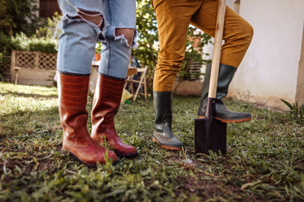 istock Mother and son getting ready for gardening during beautiful day 1213582905