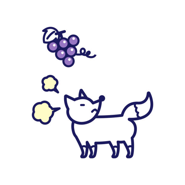 200313shiro_shinrigaku_004 - dark blue grapes stock illustrations